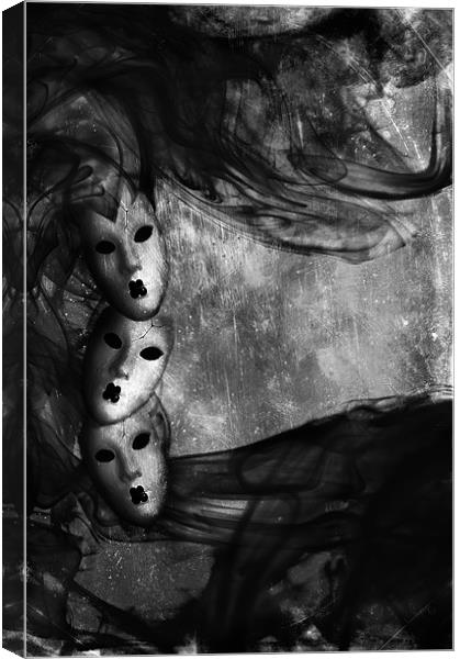Dark Masquerade Canvas Print by Dawn Cox