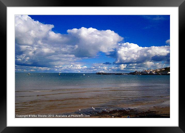 Swanage Bay Framed Mounted Print by Mike Streeter