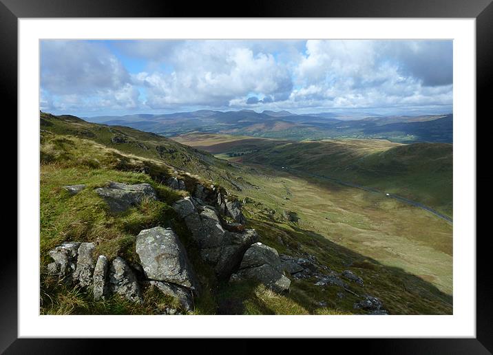 View to Brithdir Framed Mounted Print by Oxon Images