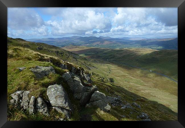View to Brithdir Framed Print by Oxon Images