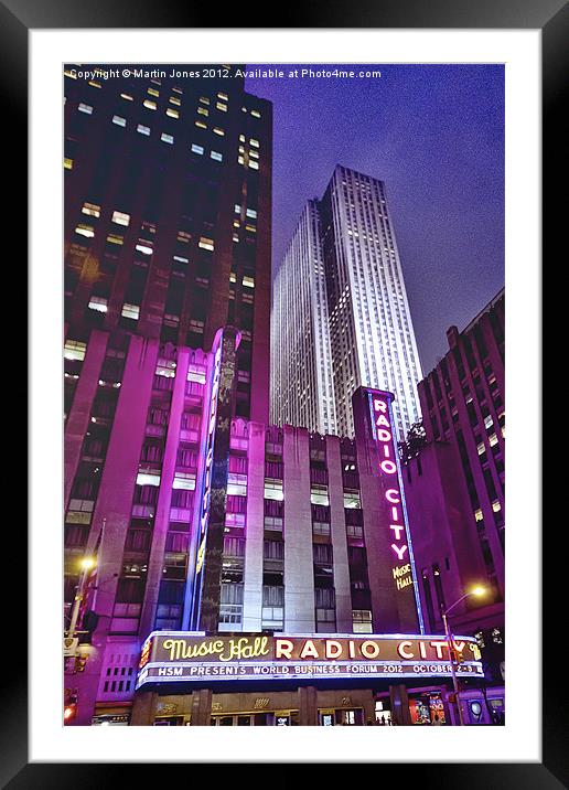 Top of the Rock Framed Mounted Print by K7 Photography