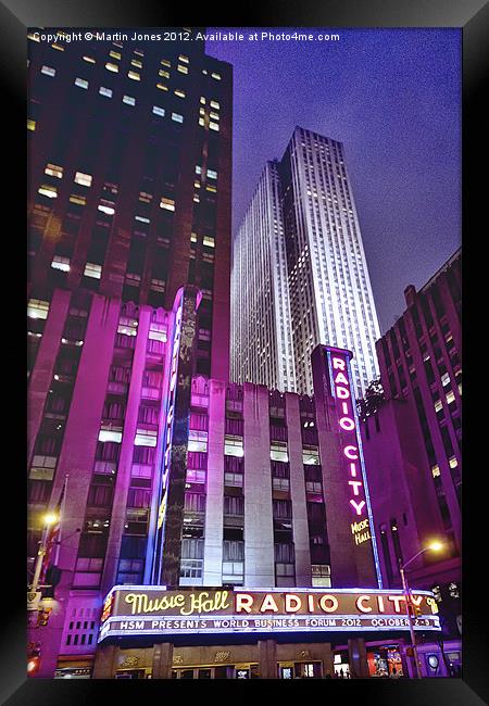 Top of the Rock Framed Print by K7 Photography