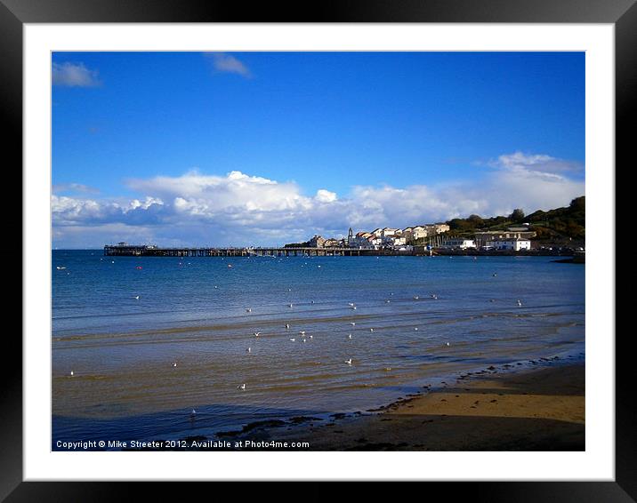 Swanage Pier Framed Mounted Print by Mike Streeter