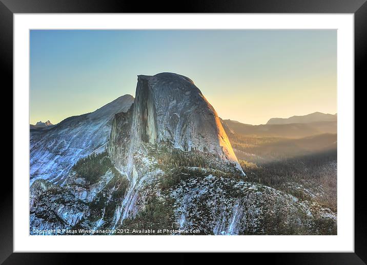Half Dome Framed Mounted Print by Panas Wiwatpanachat