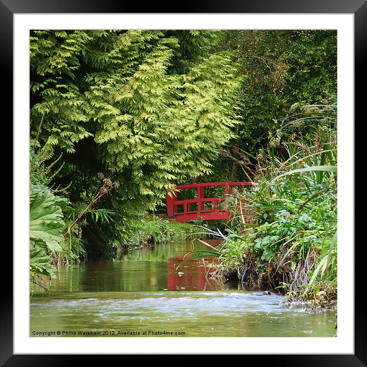 Bridge over the River Bourne Framed Mounted Print by Phil Wareham