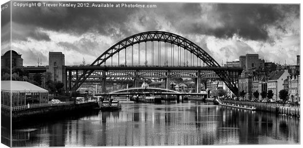 The Tyne Bridges Canvas Print by Trevor Kersley RIP