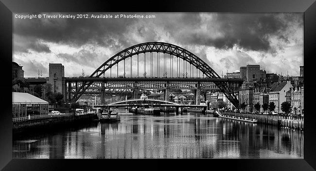 The Tyne Bridges Framed Print by Trevor Kersley RIP