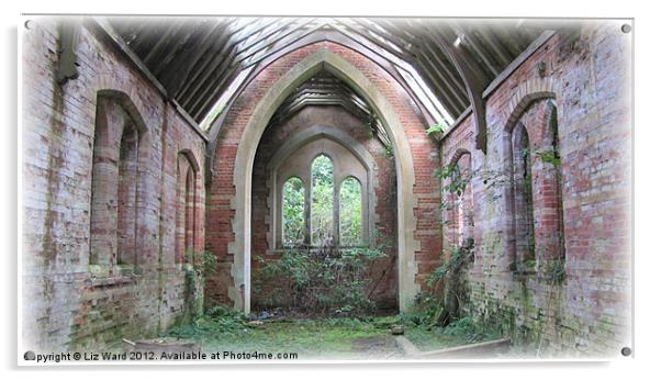 Old Ruined Chapel Acrylic by Liz Ward