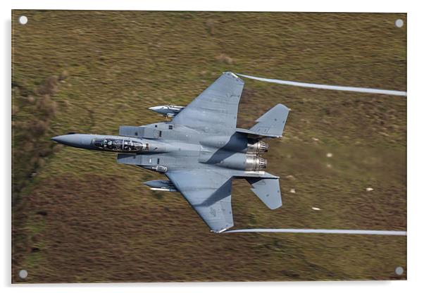 F15 in Wales Acrylic by Oxon Images