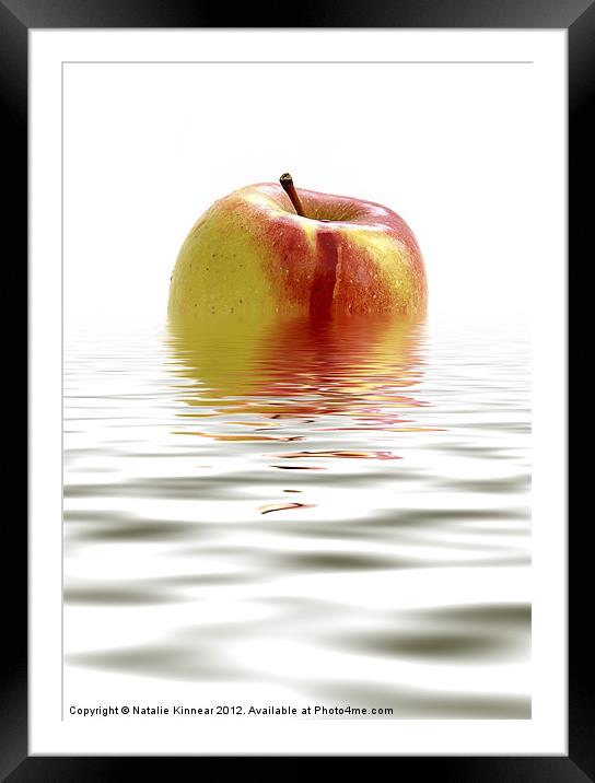 Apple Afloat Framed Mounted Print by Natalie Kinnear