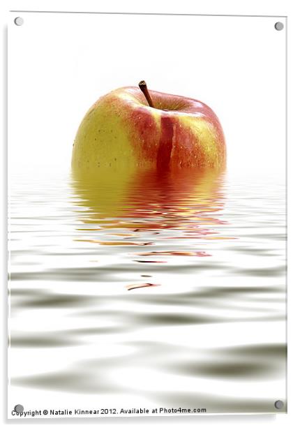 Apple Afloat Acrylic by Natalie Kinnear