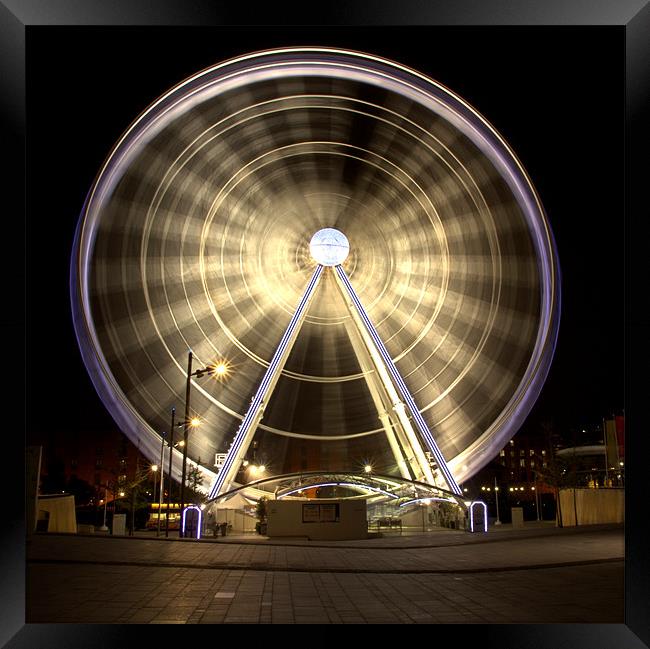 Ferris Wheel Framed Print by Jed Pearson