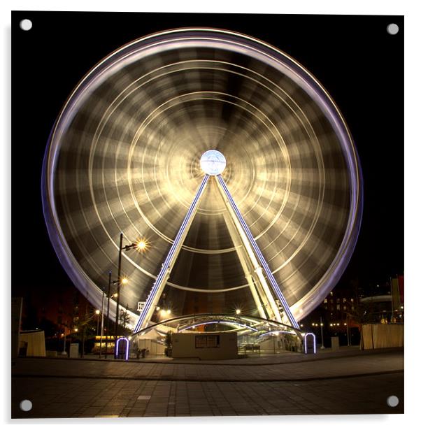 Ferris Wheel Acrylic by Jed Pearson