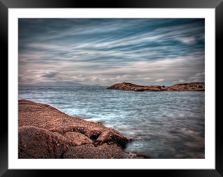 Isle of Arran from Troon Framed Mounted Print by Aj’s Images