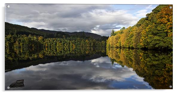 Pitlochry Reflections Acrylic by Sam Smith