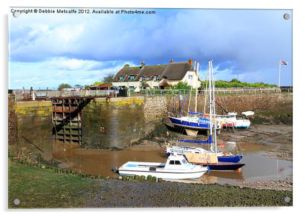 Porlock Weir Acrylic by Debbie Metcalfe