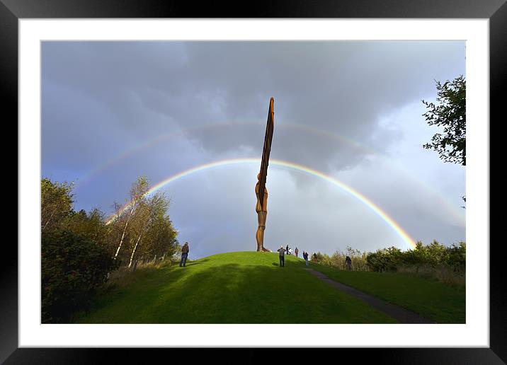 Angel of the North Framed Mounted Print by Northeast Images