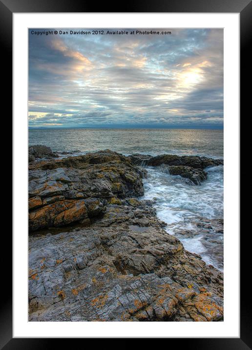 Welsh coast in Autumn Framed Mounted Print by Dan Davidson