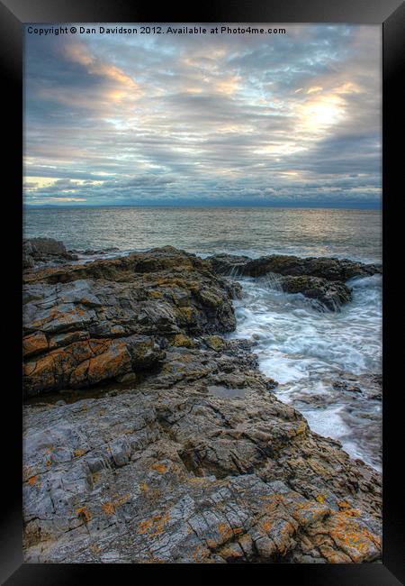 Welsh coast in Autumn Framed Print by Dan Davidson