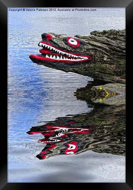 Crocodile Rock Framed Print by Valerie Paterson