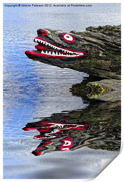 Crocodile Rock Print by Valerie Paterson