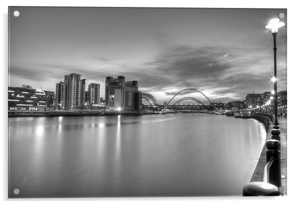 Newcastle Gateshead Quays Acrylic by Phil Emmerson