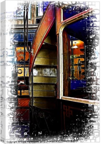 Upstairs Only Canvas Print by Fiona Messenger