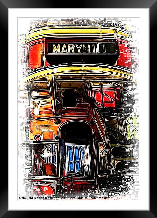 Last Stop Maryhill Framed Mounted Print by Fiona Messenger