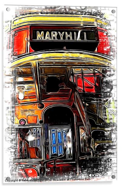 Last Stop Maryhill Acrylic by Fiona Messenger