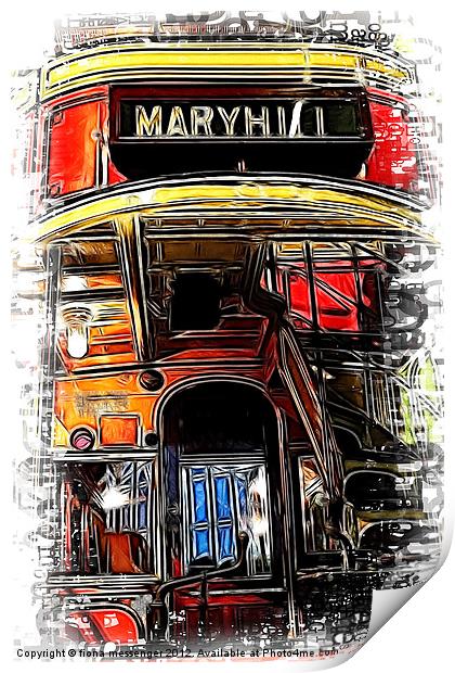 Last Stop Maryhill Print by Fiona Messenger