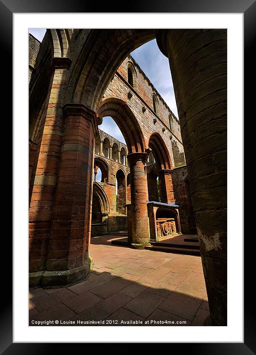 Interior of Lanercost Priory, Cumbria Framed Mounted Print by Louise Heusinkveld
