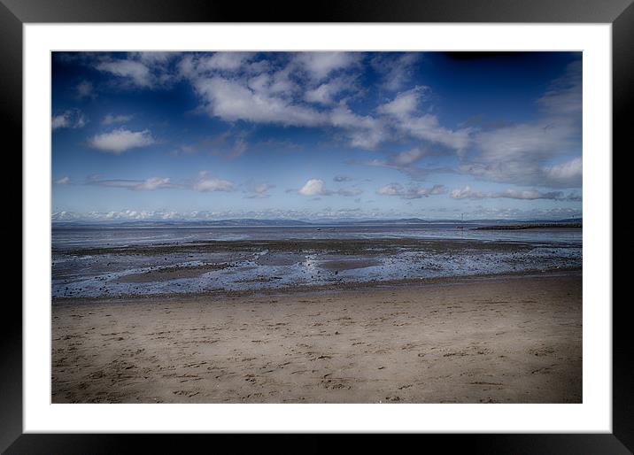 Little Fluffy Clouds Over Morecambe Framed Mounted Print by Alan Gregson