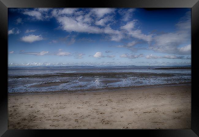 Little Fluffy Clouds Over Morecambe Framed Print by Alan Gregson