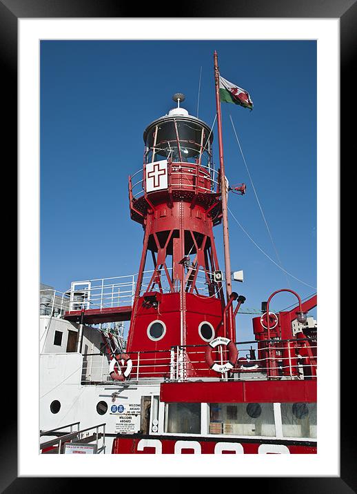 The Lightship Framed Mounted Print by Steve Purnell