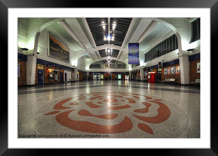 Blackpool North Train Station Framed Mounted Print by Jason Connolly