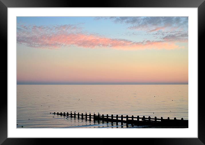 Serene Sunset Framed Mounted Print by graham young