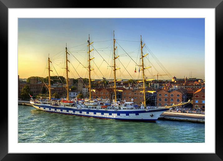 Royal Clipper Framed Mounted Print by Tom Gomez