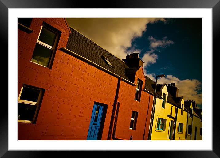 Street in Shetland Framed Mounted Print by Timothy Large
