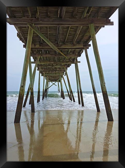 Pier at Wrightsville Beach, NC Framed Print by Jonathan Siviter