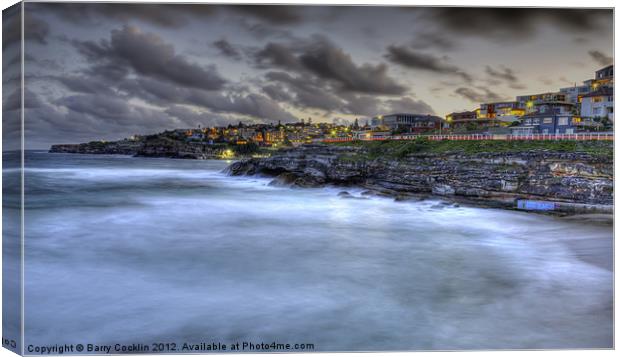 Tamarama View Canvas Print by Barry Cocklin