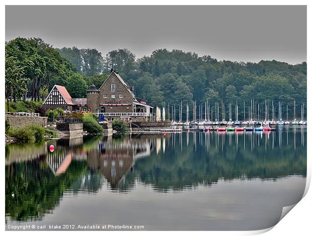 mohne lake Print by carl blake