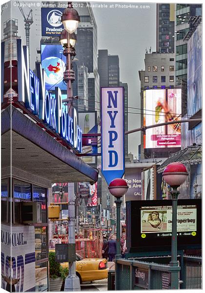 Times Sqaure Canvas Print by K7 Photography
