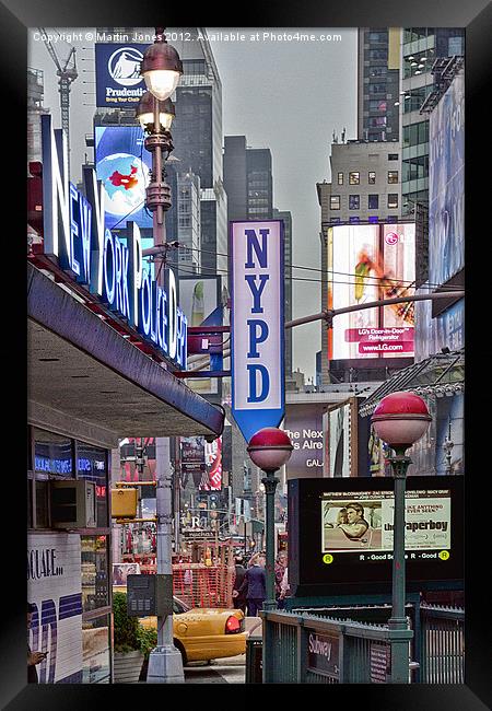 Times Sqaure Framed Print by K7 Photography