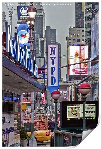 Times Sqaure Print by K7 Photography