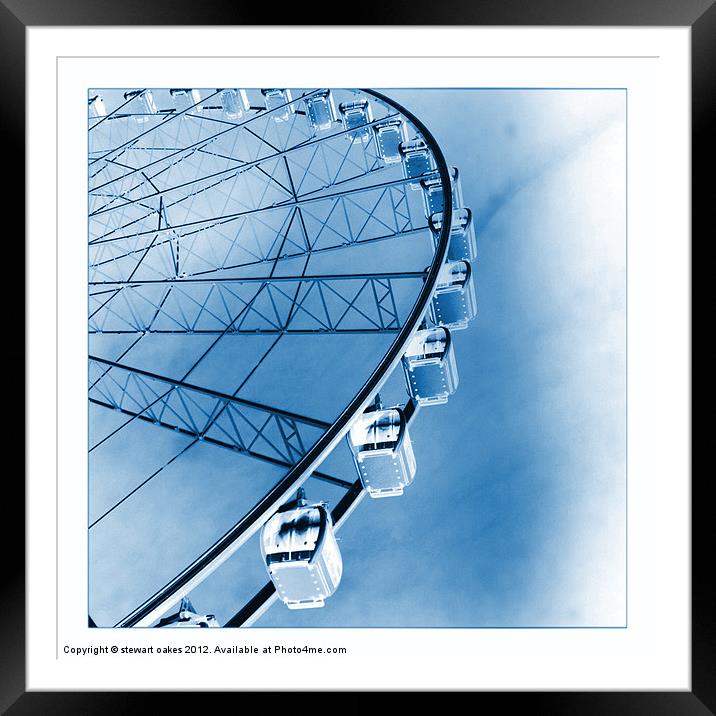 Big wheel manchester 2 Framed Mounted Print by stewart oakes