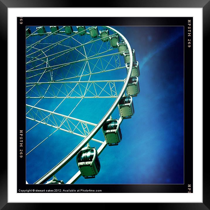 Big wheel manchester 3 Framed Mounted Print by stewart oakes