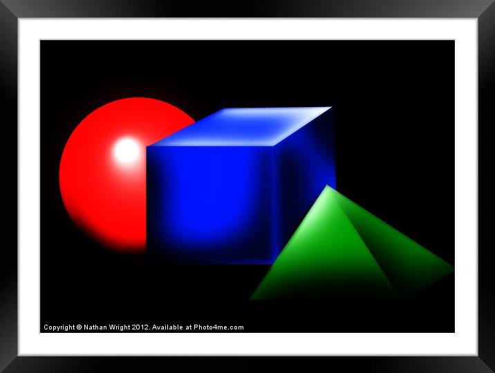 RGB Framed Mounted Print by Nathan Wright