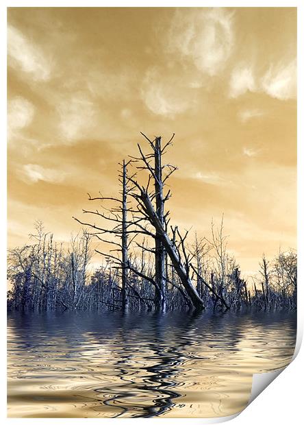 Death of The Trees Print by Mike Gorton