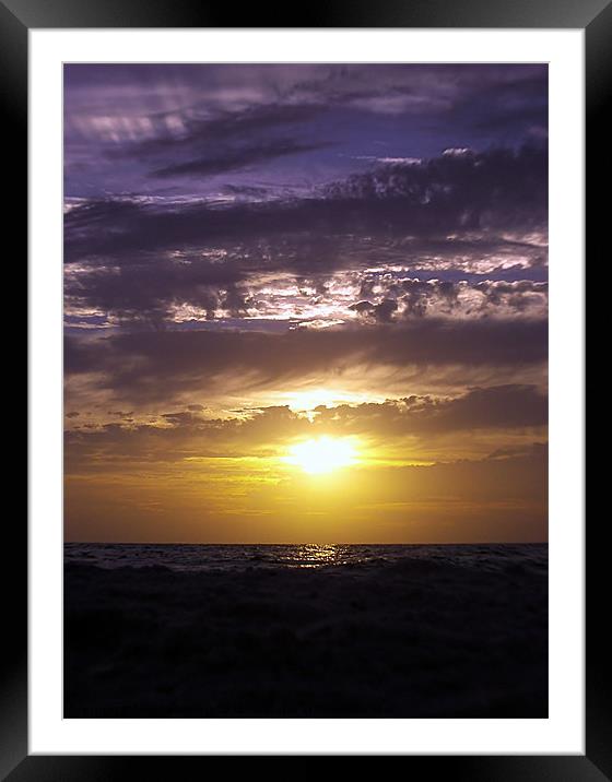 Shining Through The Clouds Framed Mounted Print by Susan Medeiros