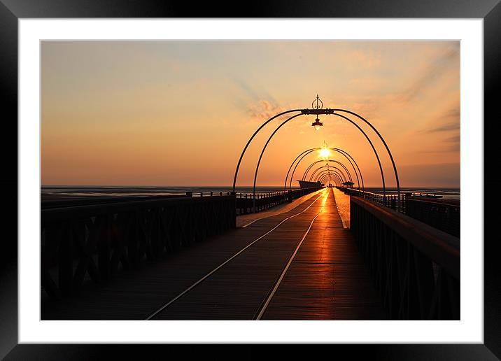 Southport Pier Sunset Framed Mounted Print by Paul Madden